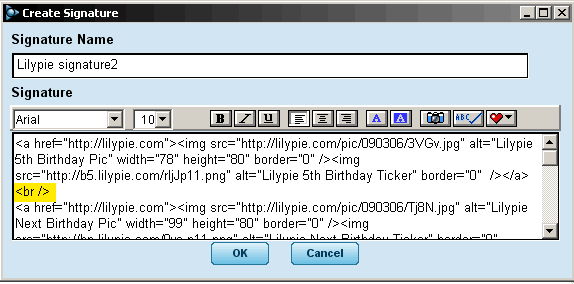 AOL 2 HTML signature AOL 2 HTML signature