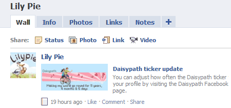 Facebook wall post Facebook wall_post