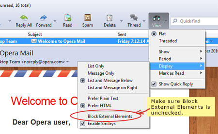 Uncheck block external elements Uncheck block external elements