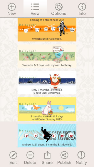 Daisypath App view Daisypath App view